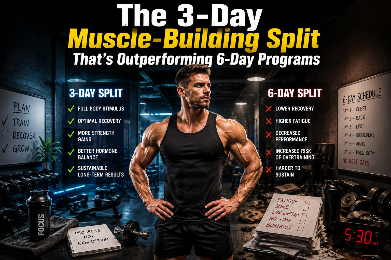Ditch-6-Days-The-3-Day-Split-for-Better-Muscle-Gains
