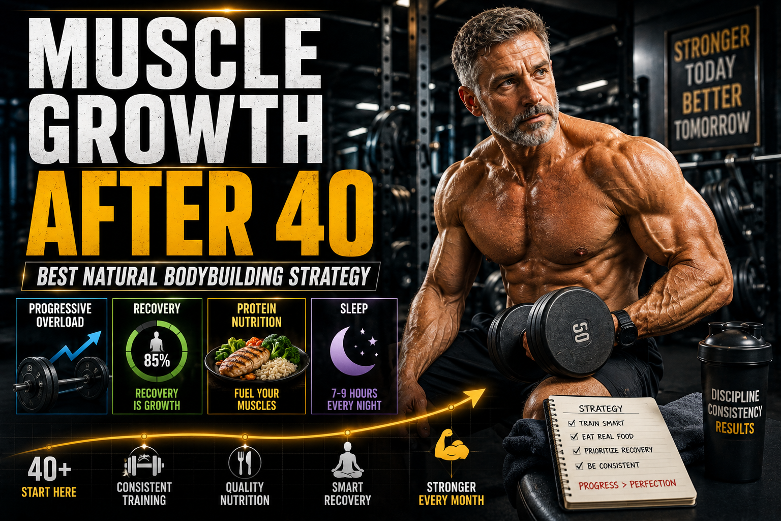 Why Muscle Growth After 40 Requires Zero Extra Calories